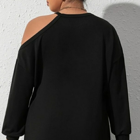 NWT Asymmetrical Shoulder Dress - Picture 2 of 7